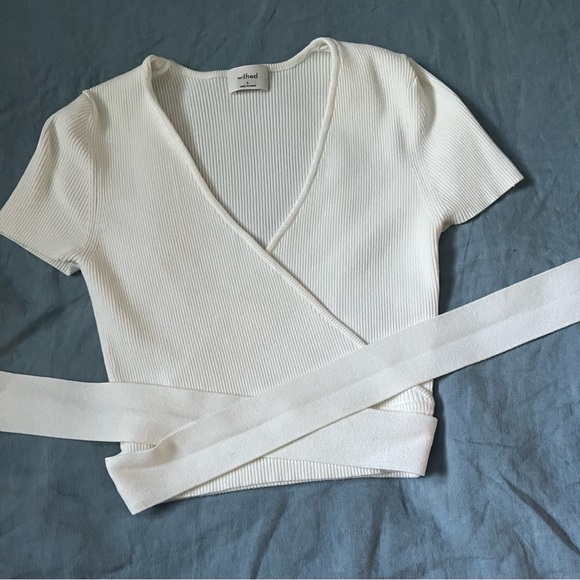 Knit cropped tee - Picture 3 of 7